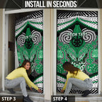 Aotearoa Iwi Ngai Tahu Personalised Door Cover Maori Kowhaiwhai Pattern