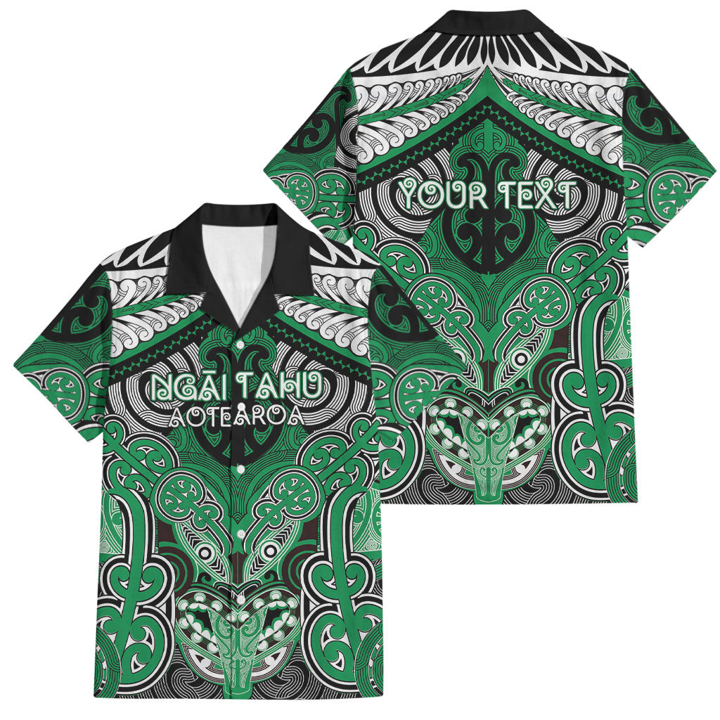 Aotearoa Iwi Ngai Tahu Personalised Family Matching Mermaid Dress and Hawaiian Shirt Maori Kowhaiwhai Pattern