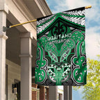 Aotearoa Iwi Ngai Tahu Garden Flag Maori Kowhaiwhai Pattern