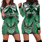 Aotearoa Iwi Ngai Tahu Personalised Hoodie Dress Maori Kowhaiwhai Pattern