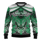 Aotearoa Iwi Ngai Tahu Personalised Ugly Christmas Sweater Maori Kowhaiwhai Pattern