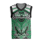 Aotearoa Iwi Ngai Tahu Personalised Christmas Knitted V-Neck Vest Maori Kowhaiwhai Pattern