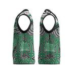 Aotearoa Iwi Ngai Tahu Personalised Christmas Knitted V-Neck Vest Maori Kowhaiwhai Pattern