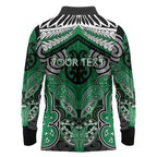 Aotearoa Iwi Ngai Tahu Personalised Long Sleeve Polo Shirt Maori Kowhaiwhai Pattern