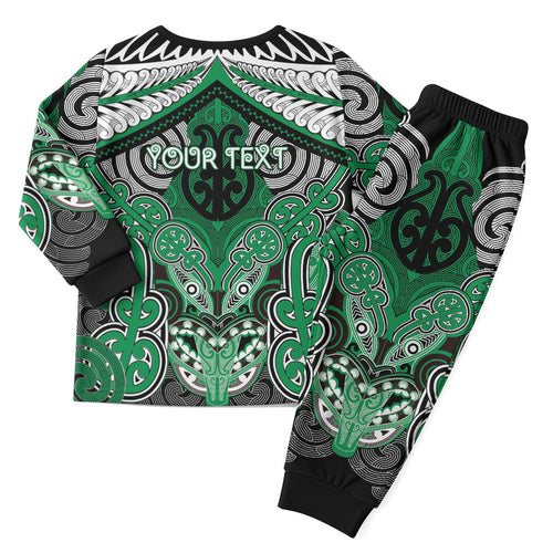 Aotearoa Iwi Ngai Tahu Personalised Christmas Pajama Set Maori Kowhaiwhai Pattern