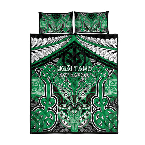 Aotearoa Iwi Ngai Tahu Quilt Bed Set Maori Kowhaiwhai Pattern