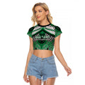 Aotearoa Iwi Ngai Tahu Personalised Raglan Cropped T Shirt Maori Kowhaiwhai Pattern