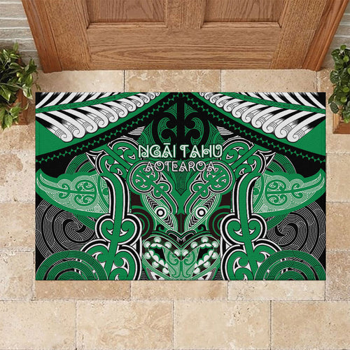 Aotearoa Iwi Ngai Tahu Rubber Doormat Maori Kowhaiwhai Pattern