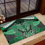 Aotearoa Iwi Ngai Tahu Rubber Doormat Maori Kowhaiwhai Pattern