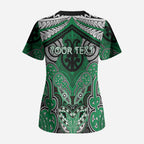 Aotearoa Iwi Ngai Tahu Personalised Scrub Top Maori Kowhaiwhai Pattern