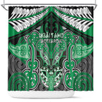 Aotearoa Iwi Ngai Tahu Shower Curtain Maori Kowhaiwhai Pattern