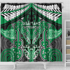Aotearoa Iwi Ngai Tahu Shower Curtain Maori Kowhaiwhai Pattern