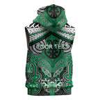 Aotearoa Iwi Ngai Tahu Personalised Sleeveless Hoodie Maori Kowhaiwhai Pattern