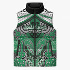Aotearoa Iwi Ngai Tahu Personalised Sleeveless Puffer Jacket Maori Kowhaiwhai Pattern