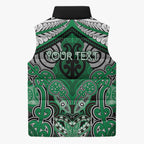 Aotearoa Iwi Ngai Tahu Personalised Sleeveless Puffer Jacket Maori Kowhaiwhai Pattern