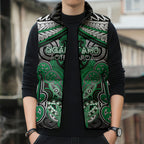 Aotearoa Iwi Ngai Tahu Personalised Sleeveless Puffer Jacket Maori Kowhaiwhai Pattern