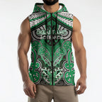 Aotearoa Iwi Ngai Tahu Personalised Sleeveless Zip Hoodie Maori Kowhaiwhai Pattern