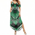 Aotearoa Iwi Ngai Tahu Personalised Summer Maxi Dress Maori Kowhaiwhai Pattern