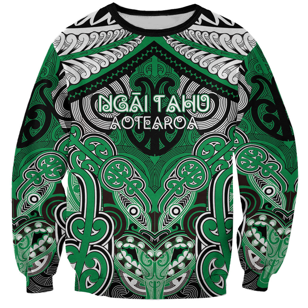 Aotearoa Iwi Ngai Tahu Personalised Sweatshirt Maori Kowhaiwhai Pattern