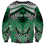 Aotearoa Iwi Ngai Tahu Personalised Sweatshirt Maori Kowhaiwhai Pattern