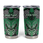 Aotearoa Iwi Ngai Tahu Personalised Tumbler Cup Maori Kowhaiwhai Pattern