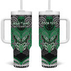 Aotearoa Iwi Ngai Tahu Personalised Tumbler With Handle Maori Kowhaiwhai Pattern