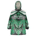 Aotearoa Iwi Ngai Tahu Personalised Wearable Blanket Hoodie Maori Kowhaiwhai Pattern