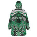 Aotearoa Iwi Ngai Tahu Personalised Wearable Blanket Hoodie Maori Kowhaiwhai Pattern