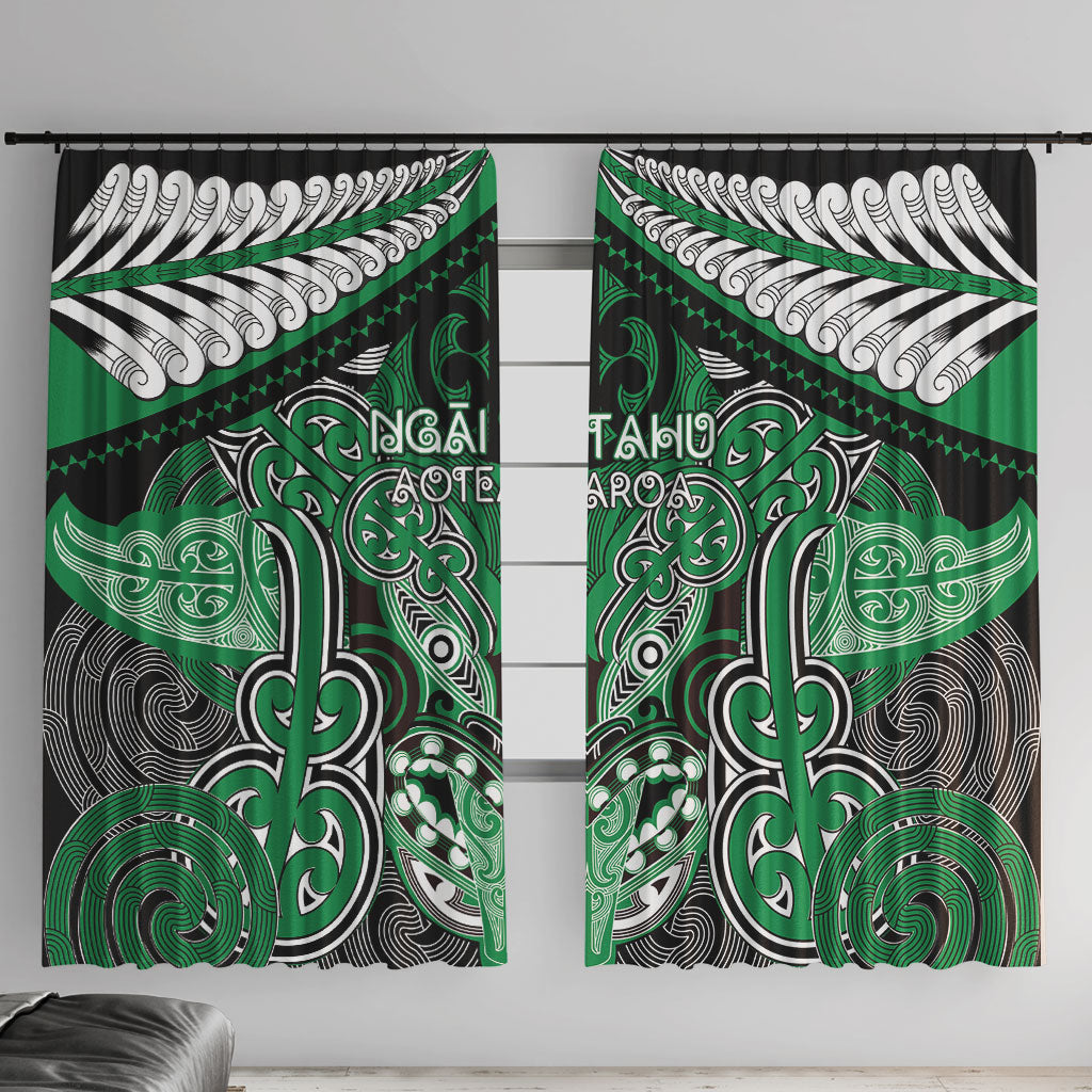 Aotearoa Iwi Ngai Tahu Window Curtain Maori Kowhaiwhai Pattern