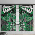 Aotearoa Iwi Ngai Tahu Window Curtain Maori Kowhaiwhai Pattern