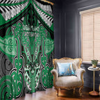 Aotearoa Iwi Ngai Tahu Window Curtain Maori Kowhaiwhai Pattern
