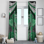 Aotearoa Iwi Ngai Tahu Window Curtain Maori Kowhaiwhai Pattern