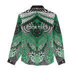 Aotearoa Iwi Ngai Tahu Personalised Women Casual Shirt Maori Kowhaiwhai Pattern