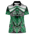 Aotearoa Iwi Ngai Tahu Personalised Women Polo Shirt Maori Kowhaiwhai Pattern