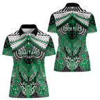 Aotearoa Iwi Ngai Tahu Personalised Women Polo Shirt Maori Kowhaiwhai Pattern