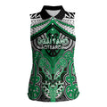 Aotearoa Iwi Ngai Tahu Personalised Women Sleeveless Polo Shirt Maori Kowhaiwhai Pattern