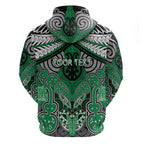 Aotearoa Iwi Ngai Tahu Personalised Zip Hoodie Maori Kowhaiwhai Pattern