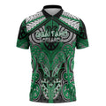 Aotearoa Iwi Ngai Tahu Personalised Zipper Polo Shirt Maori Kowhaiwhai Pattern