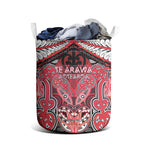 Aotearoa Iwi Te Arawa Laundry Basket Maori Kowhaiwhai Pattern