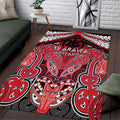 Aotearoa Iwi Te Arawa Area Rug Maori Kowhaiwhai Pattern