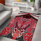 Aotearoa Iwi Te Arawa Area Rug Maori Kowhaiwhai Pattern