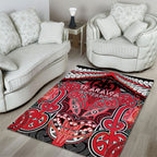 Aotearoa Iwi Te Arawa Area Rug Maori Kowhaiwhai Pattern