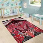 Aotearoa Iwi Te Arawa Area Rug Maori Kowhaiwhai Pattern
