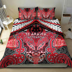 Aotearoa Iwi Te Arawa Bedding Set Maori Kowhaiwhai Pattern