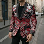 Aotearoa Iwi Te Arawa Personalised Blazer Maori Kowhaiwhai Pattern