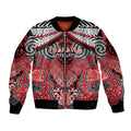 Aotearoa Iwi Te Arawa Personalised Bomber Jacket Maori Kowhaiwhai Pattern