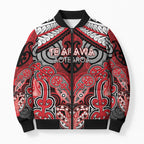 Aotearoa Iwi Te Arawa Personalised Bomber Puffer Jacket Maori Kowhaiwhai Pattern