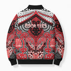 Aotearoa Iwi Te Arawa Personalised Bomber Puffer Jacket Maori Kowhaiwhai Pattern