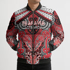 Aotearoa Iwi Te Arawa Personalised Bomber Puffer Jacket Maori Kowhaiwhai Pattern