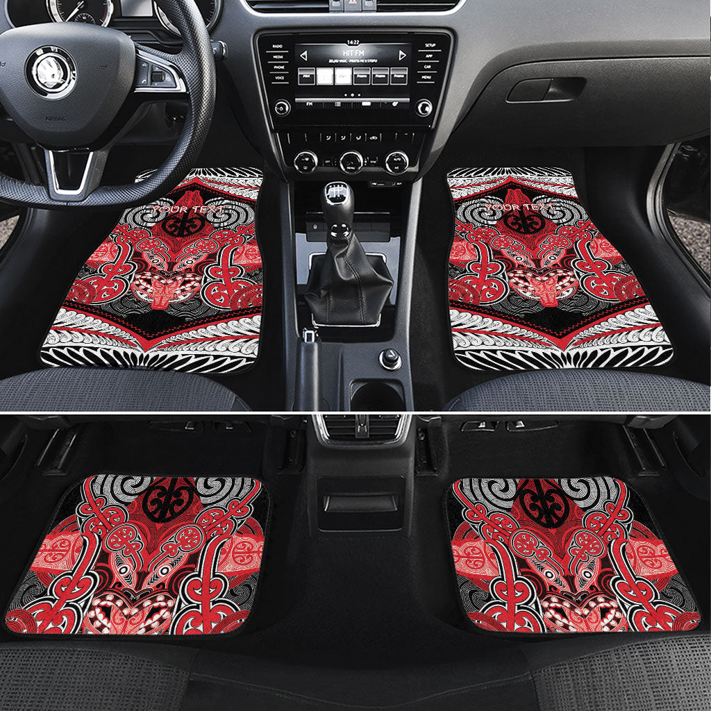 Aotearoa Iwi Te Arawa Personalised Car Mats Maori Kowhaiwhai Pattern